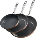 VEVOR Frying Pan Skillet Set - 3 Piece Nonstick Cookware