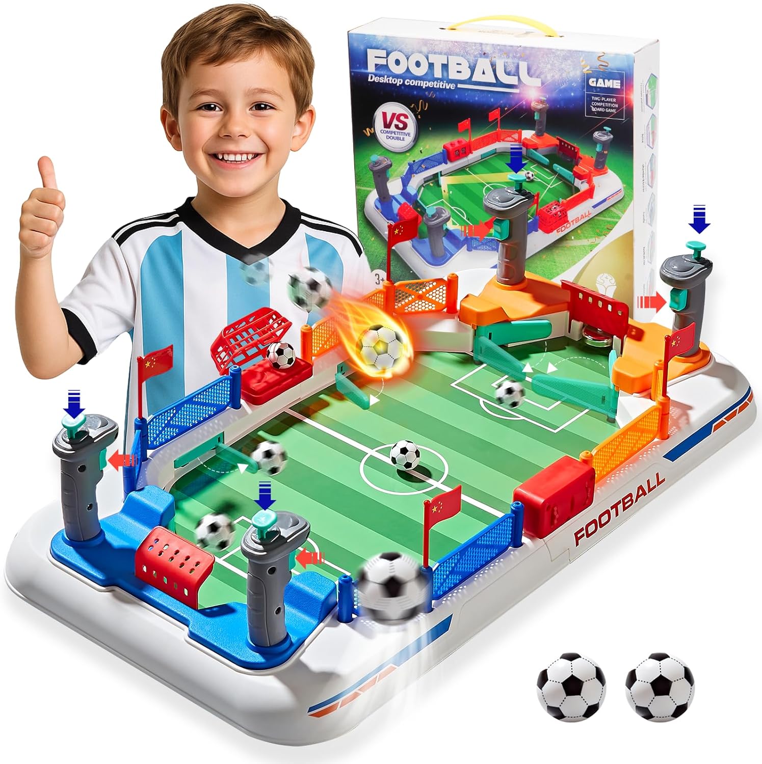 Mini Soccer Board Game for Kids - Fun Foosball Table Toys