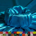 Ice Fabrics Stretch Charmeuse Satin Fabric by the Yard - Turquoise