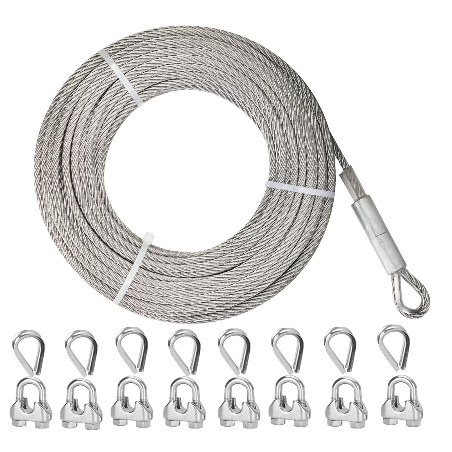 5/16 Stainless Steel Cable 75FT for Heavy-Duty Applications