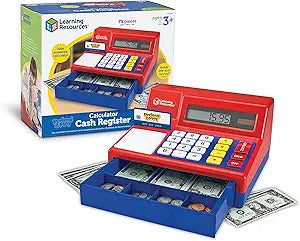 Learning Resources Pretend & Play Calculator Cash Register for Kids