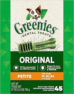 GREENIES Original Petite Natural Dog Dental Care Chews for Dogs