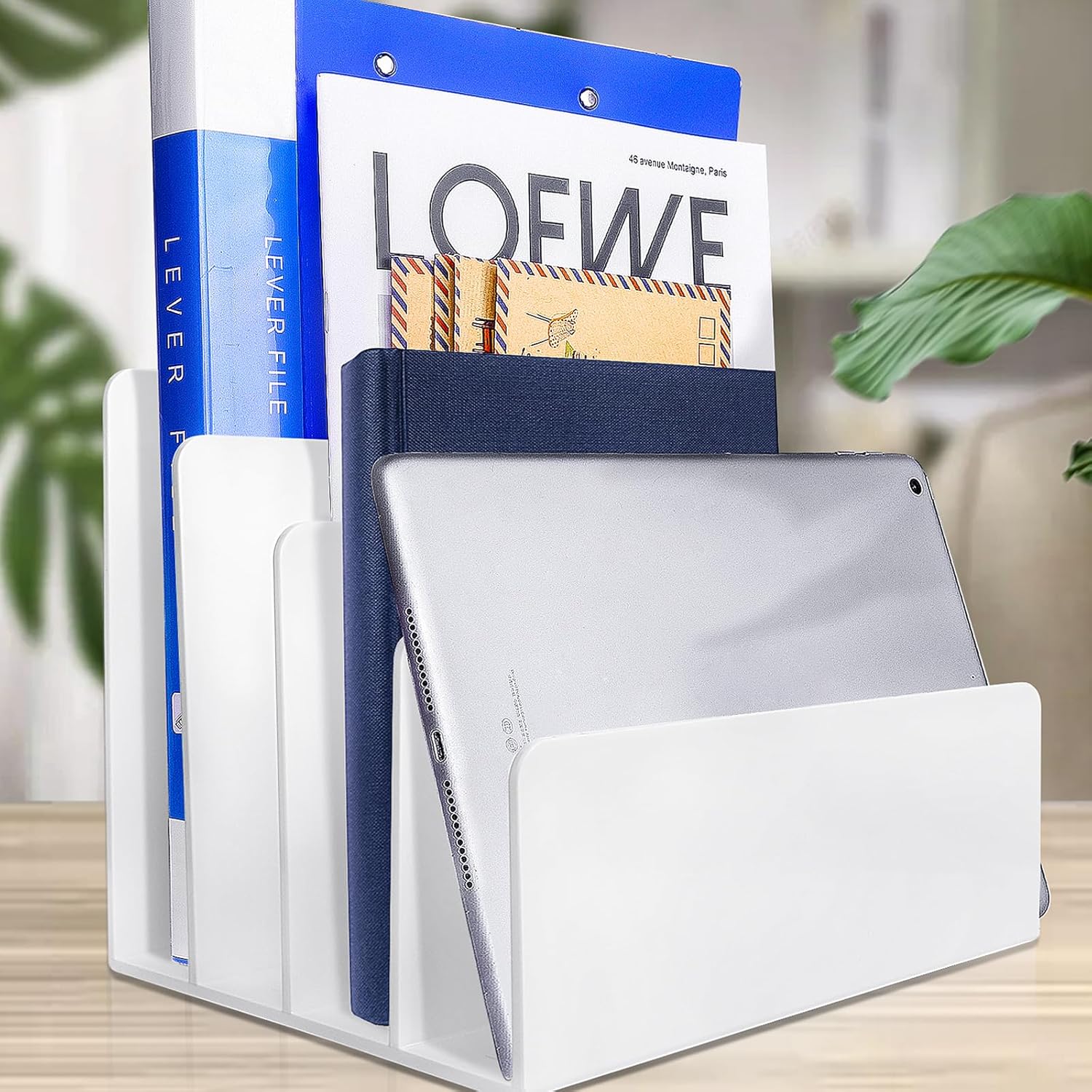 2PCS Acrylic File Organizer for Desk - Sturdy & Stylish Solution
