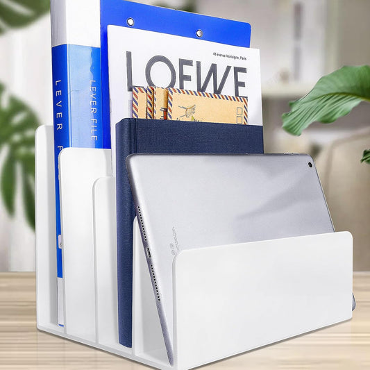 2PCS Acrylic File Organizer for Desk - Sturdy & Stylish Solution