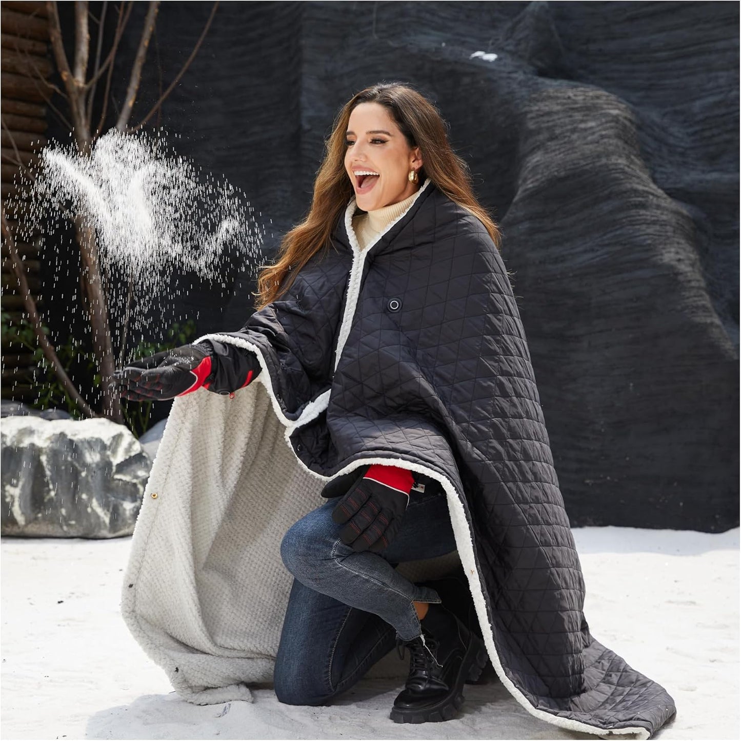 Heated Blanket Battery Operated for Camping and Travel Comfort