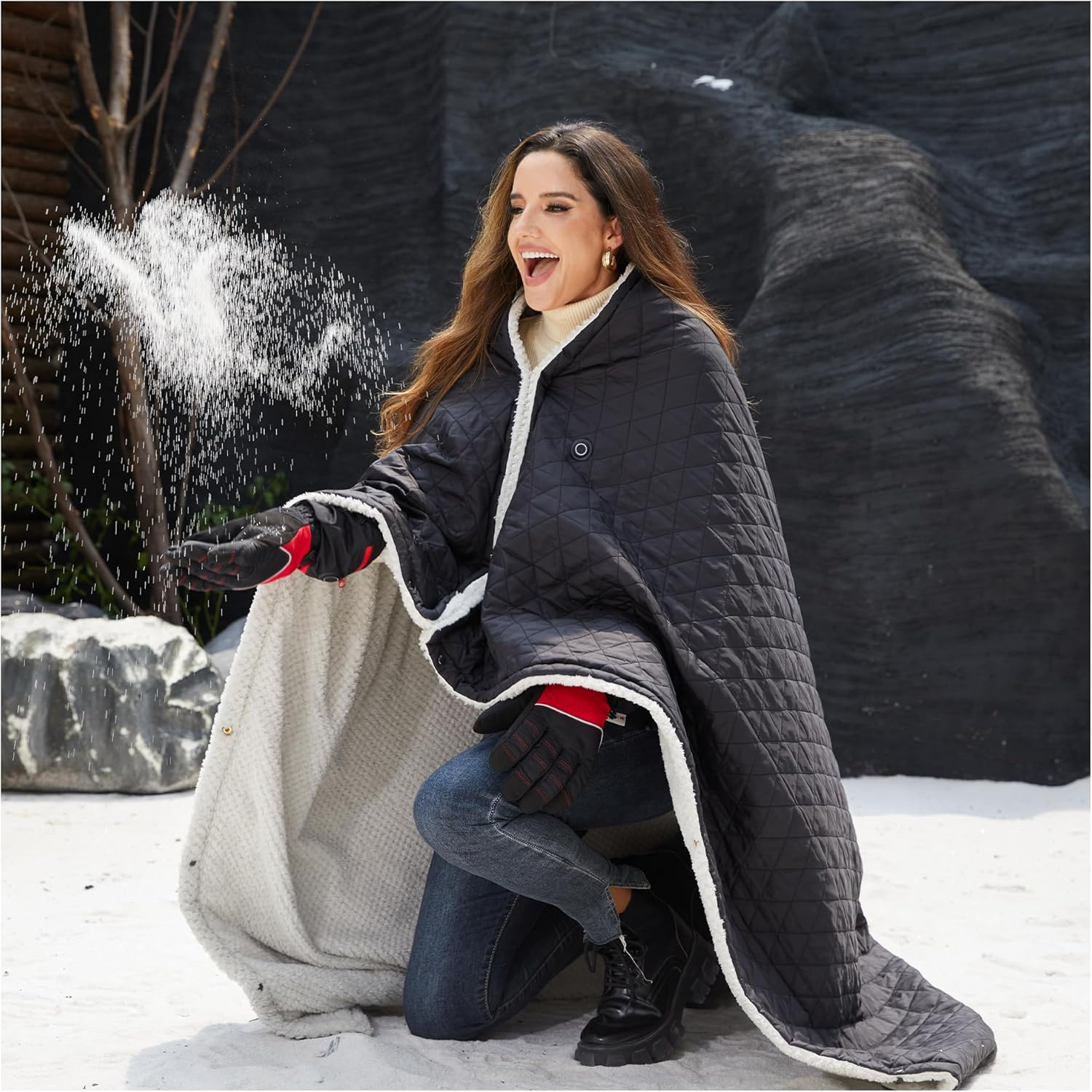 Heated Blanket Battery Operated for Camping and Travel Comfort