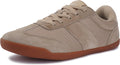 Women Wide Toe Box Barefoot Shoes - Suede Patchwork Zero Drop