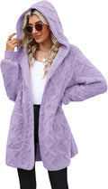 Womens Oversized Sherpa Jacket Long Cardigan Sweater - Cozy Fleece