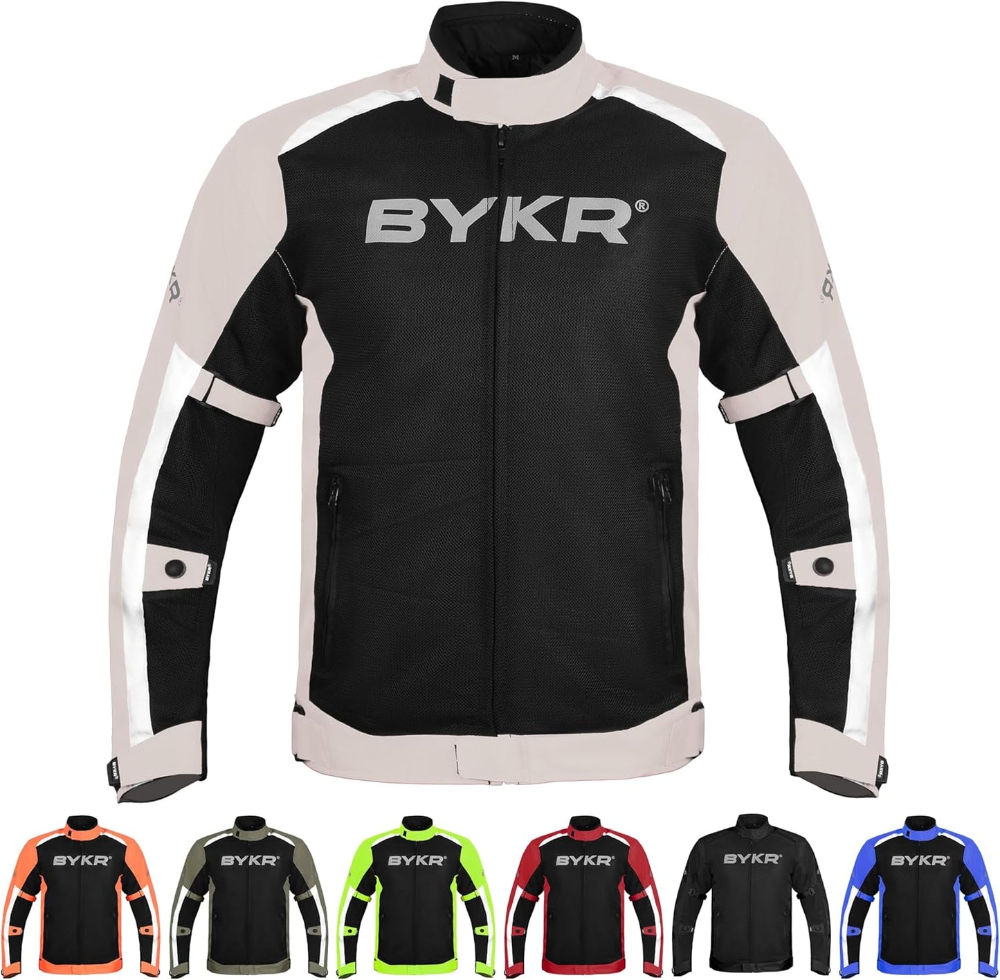 BYKR Mesh Motorcycle Jacket for Men - Breathable Protective Gear
