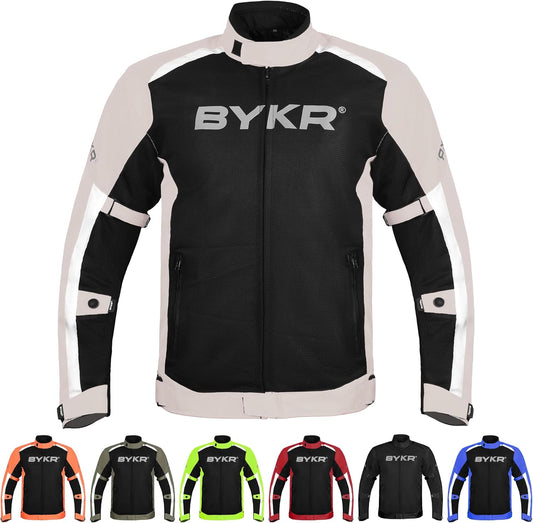 BYKR Mesh Motorcycle Jacket for Men - Breathable Protective Gear