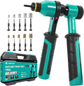 Rivet Nut Tool Rivnut Kit - Ratchet Nutsert Tool with 10 Mandrels