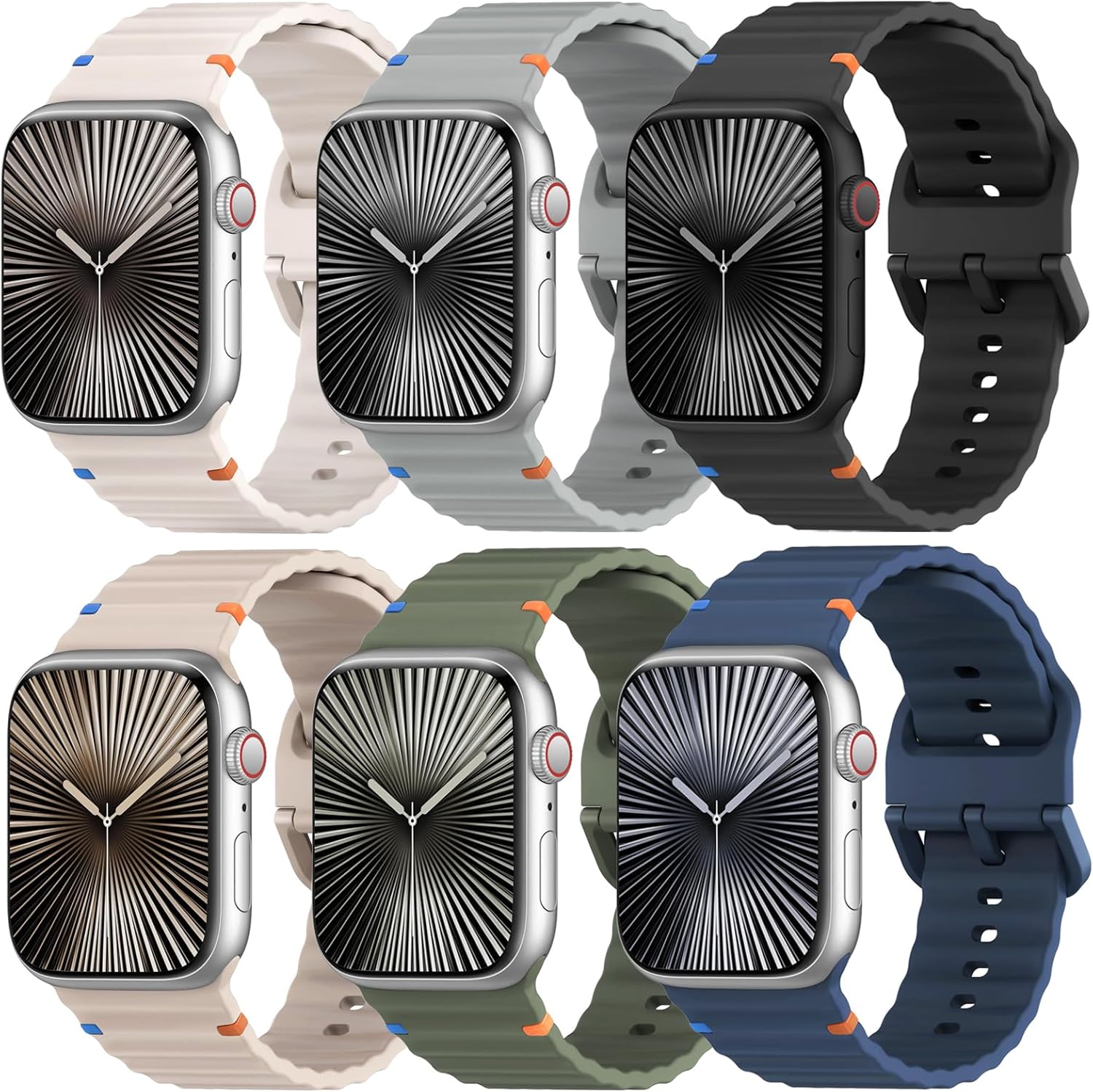 Sport Bands for Apple Watch 40mm 41mm 42mm 45mm 46mm Waterproof