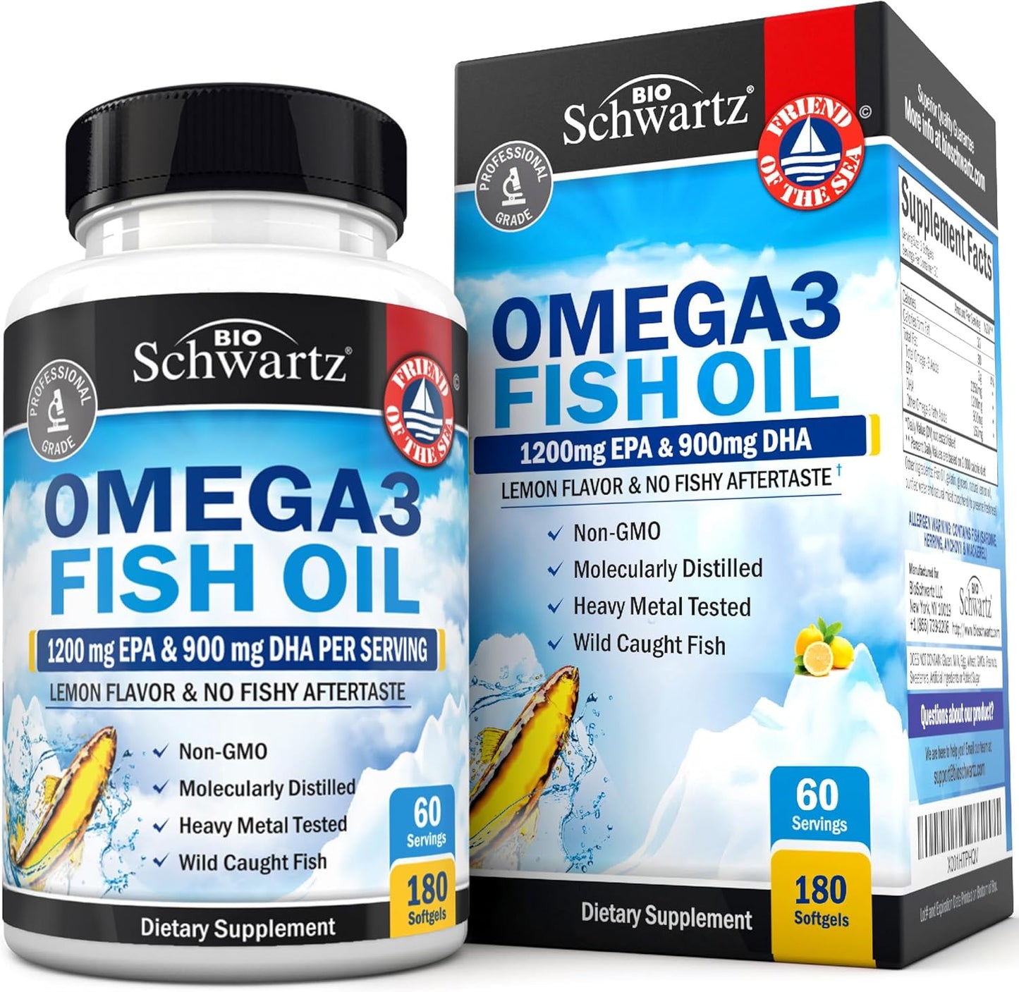 Triple Strength Omega 3 Fish Oil Supplement for Eye Health
