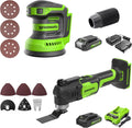 Greenworks 24V Brushless 2-Tool Combo Kit - Cordless Multi Tool