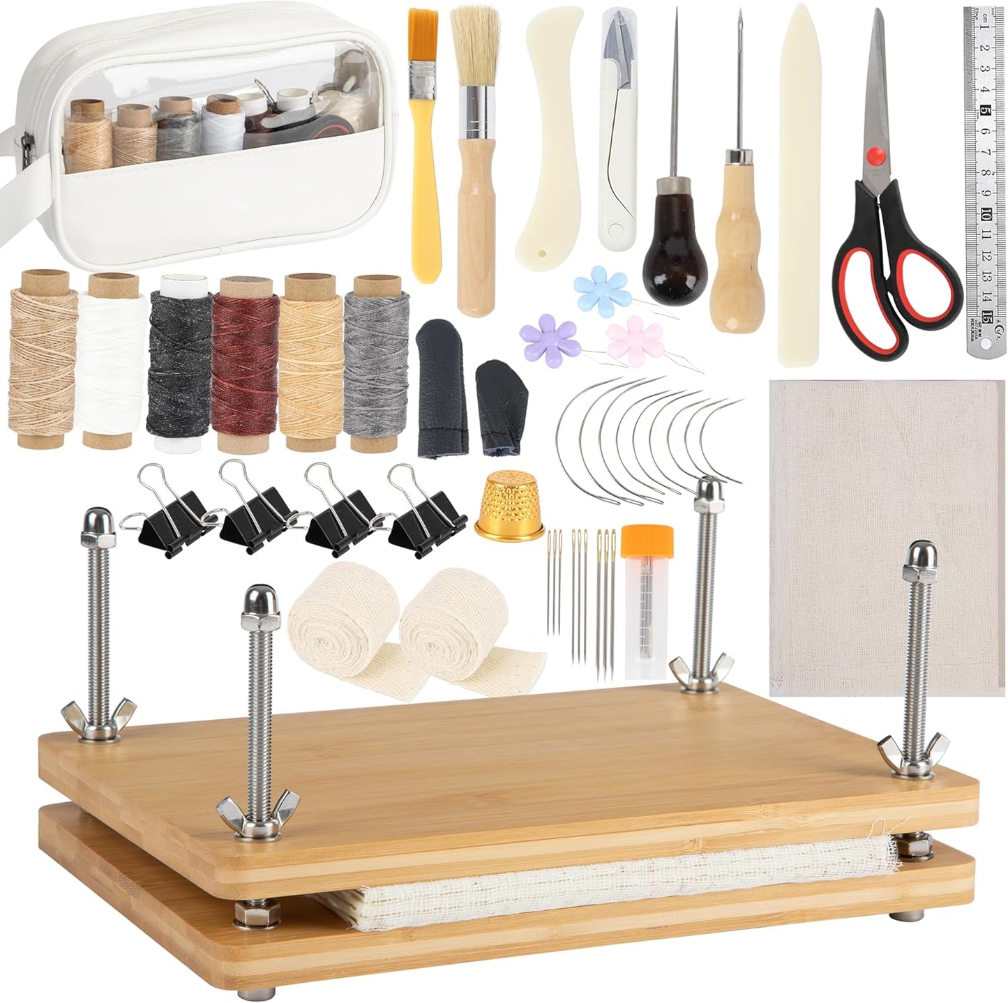 50 Pcs Book Binding Kits for Beginners - Complete DIY Kit