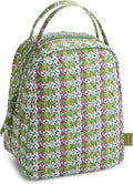 Premium Cotton Lunch Bag Ribbon Plaid - Durable, Washable Style