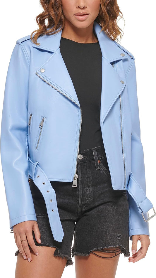 Levi's Womens The Belted Faux Leather Moto Jacket for Style