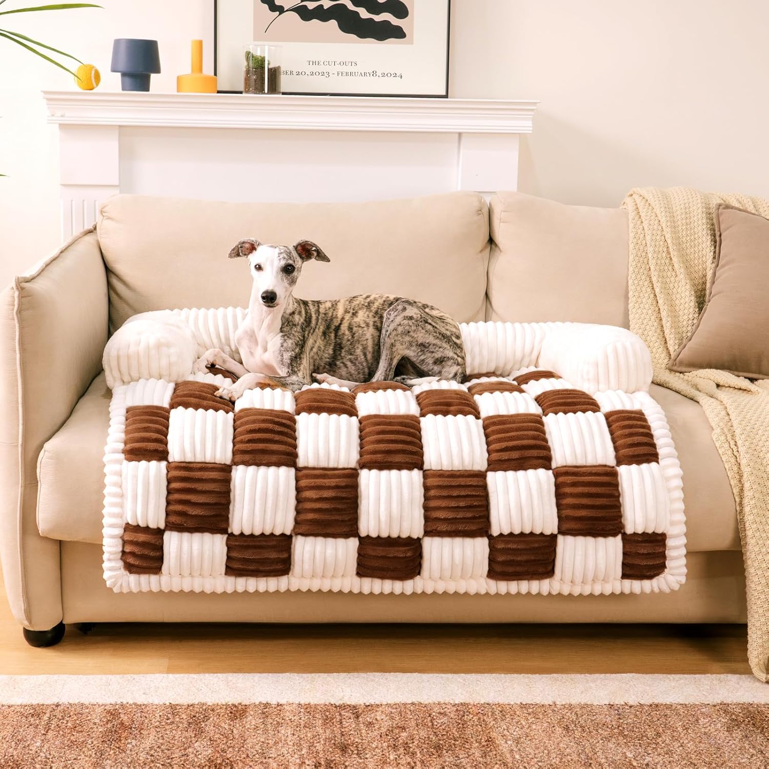 Funny Fuzzy Pet Couch Covers for Sofa and Dog Bed Protector