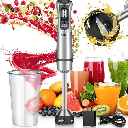 Rechargeable Cordless Hand Blender: Blend Anywhere!