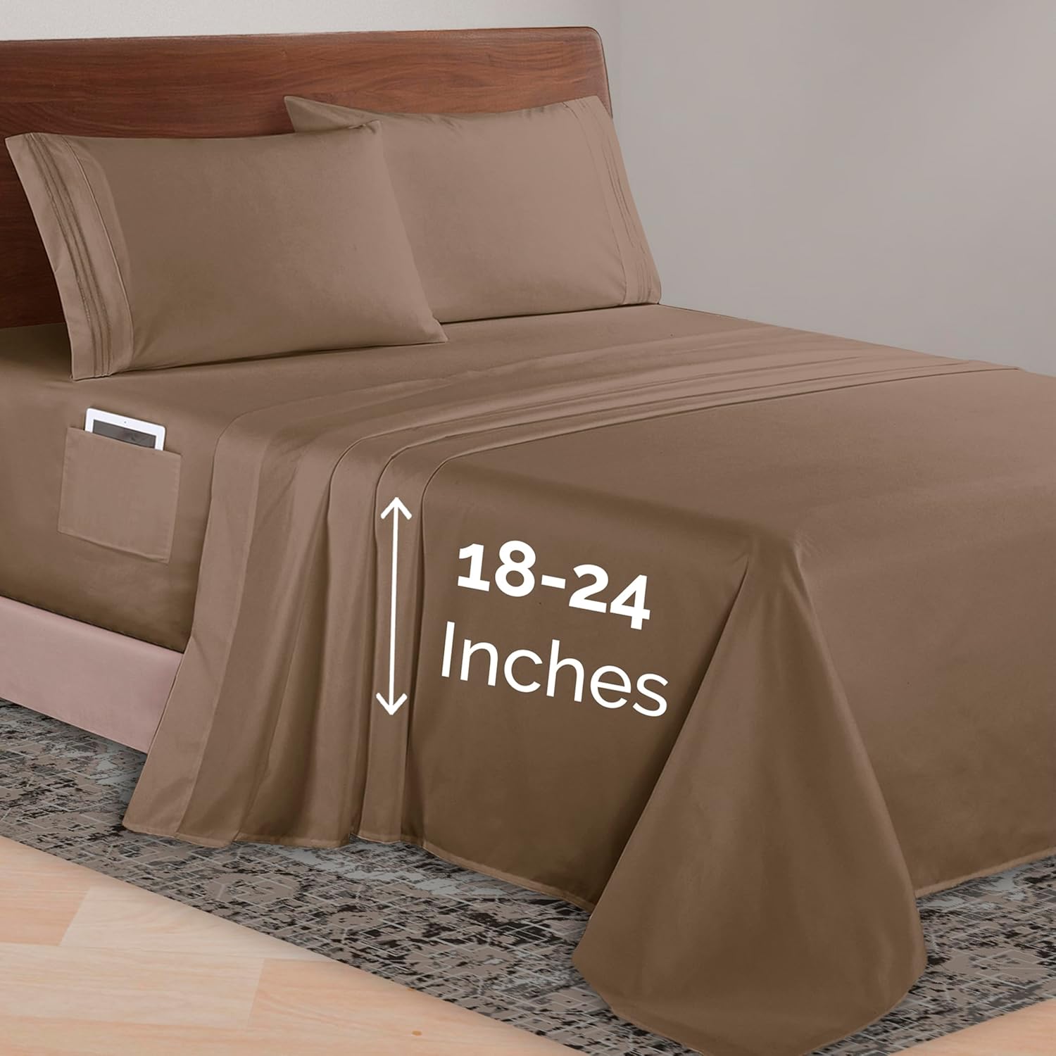 Elegant Comfort Luxurious 1500 Premium Microfiber Sheet Set