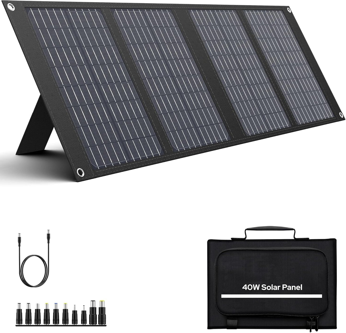 Portable 40W Solar Panel Charger: Power on-the-go!