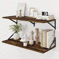 Deep Floating Shelves 12 in x 36 in Set of 2 - Extra-Deep Storage