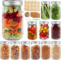 Wide Mouth Mason Jars 32 oz for Canning, Pickling, and More