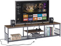 VECELO 62 TV Stand w/ Power Outlets - Organize & Charge in Style