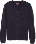 French Toast Girls' Anti-Pill Crew Neck Cardigan Sweater - Soft