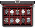 Vlando 10-Slots Watch Case for Men with Large Glass Lid