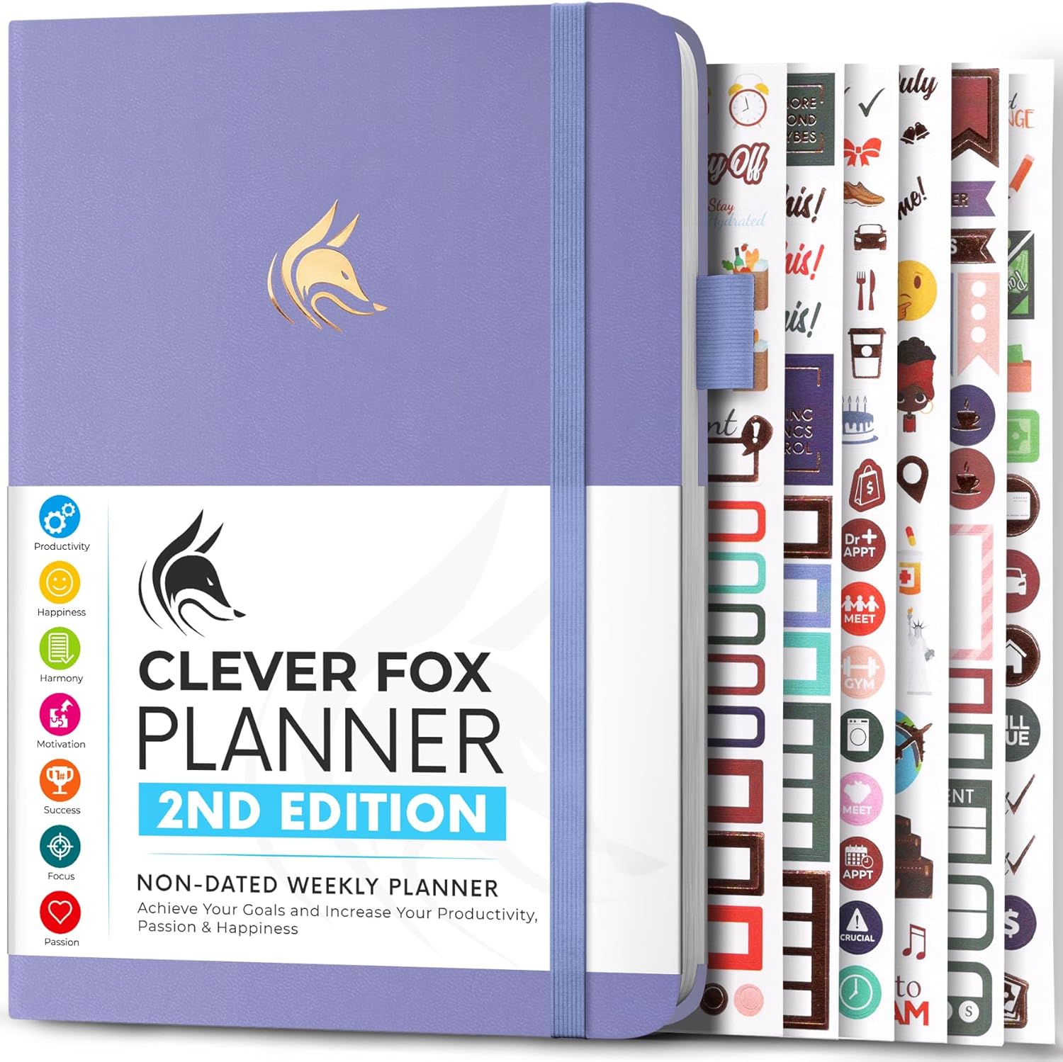 Clever Fox Planner 2nd Edition for Effective Time Management