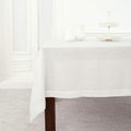 Solino Home Linen Tablecloth 60 x 108 in - Classic Hemstitch