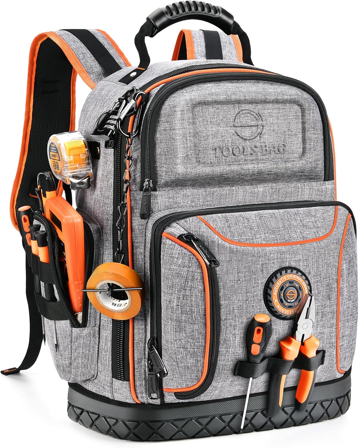 LOKASS Tool Bag Backpack: Heavy Duty Organizer for Tools