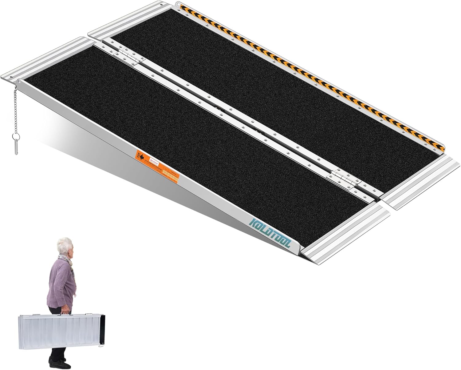 Portable 4ft Wheelchair Ramp with 800 LBS Capacity for Home