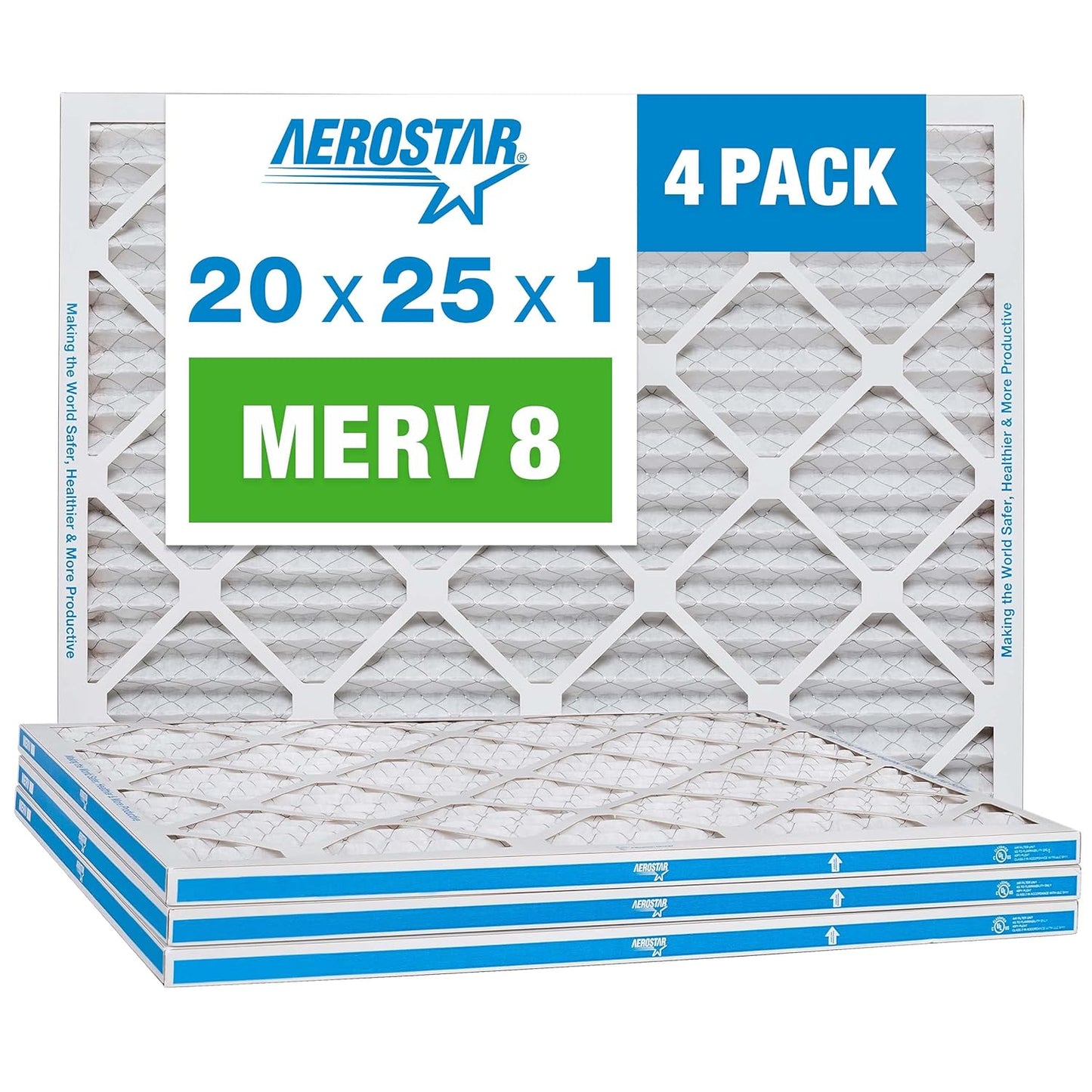 Aerostar 20x25x1 MERV 8 Filters for Cleaner Air Quality