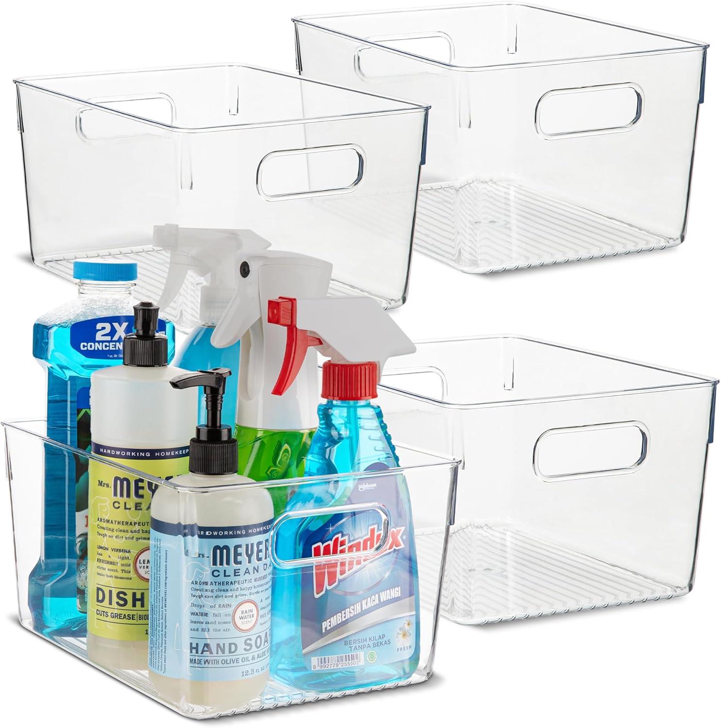 Plastic Food Storage Bins for Kitchen and Pantry Organization