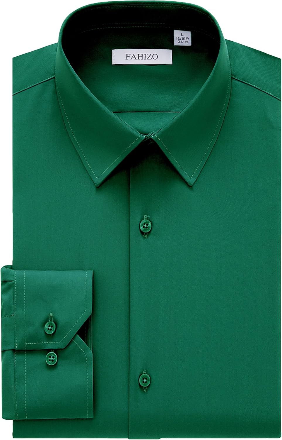 FAHIZO Men's Dress Shirt Regular Fit for Business and Casual Wear