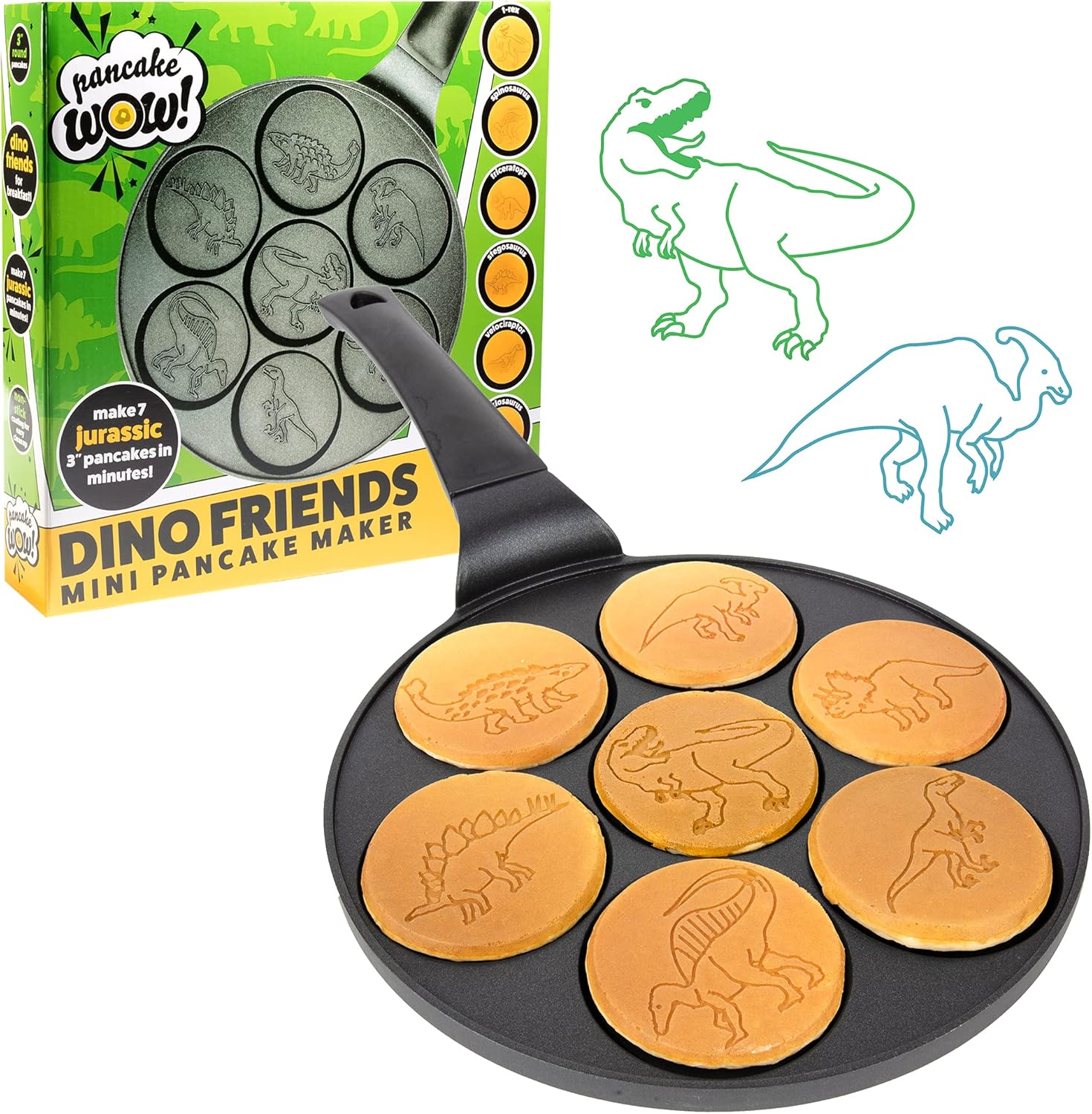 Dino Mini Pancake Pan - Jurassic Fun in Every Bite!