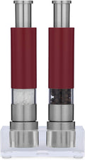 Grind Gourmet Salt and Pepper Grinder Set of 2 - Mess Free Stand