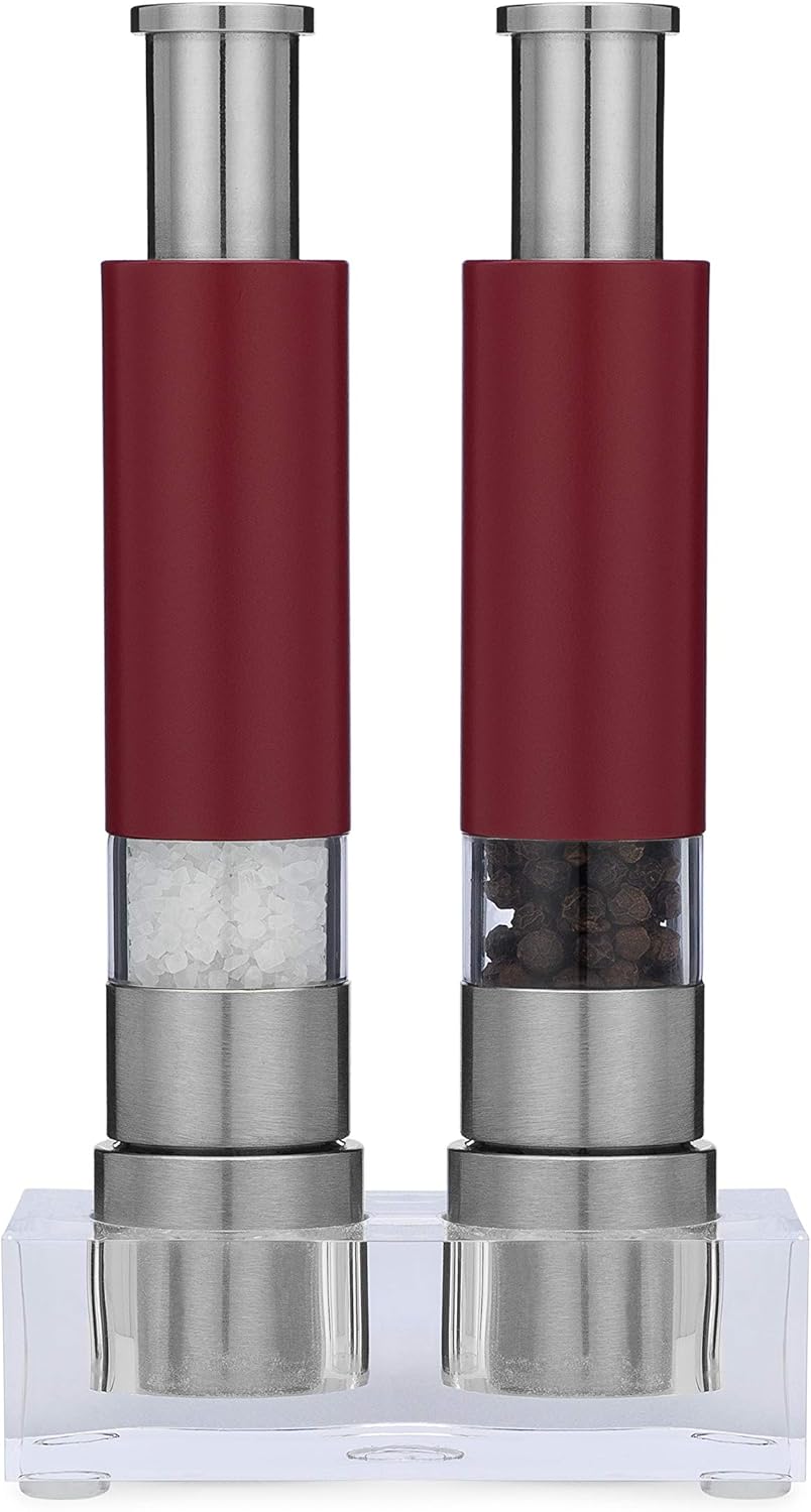 Grind Gourmet Salt and Pepper Grinder Set with Modern Design