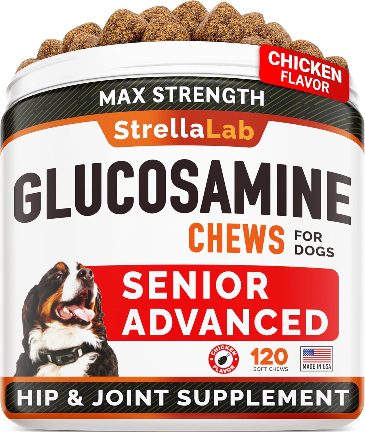 Senior Advanced Glucosamine Chondroitin Joint Supplement for Dogs