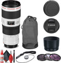 Canon EF 70-200mm f/4L is II USM Lens Bundle - Versatile Telephoto