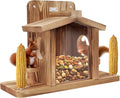 Squirrel Feeder for Outside Wooden Picnic Table - Durable Outdoor
