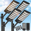 4 Pack Solar Street Light Outdoor 30000LM with Motion Sensor