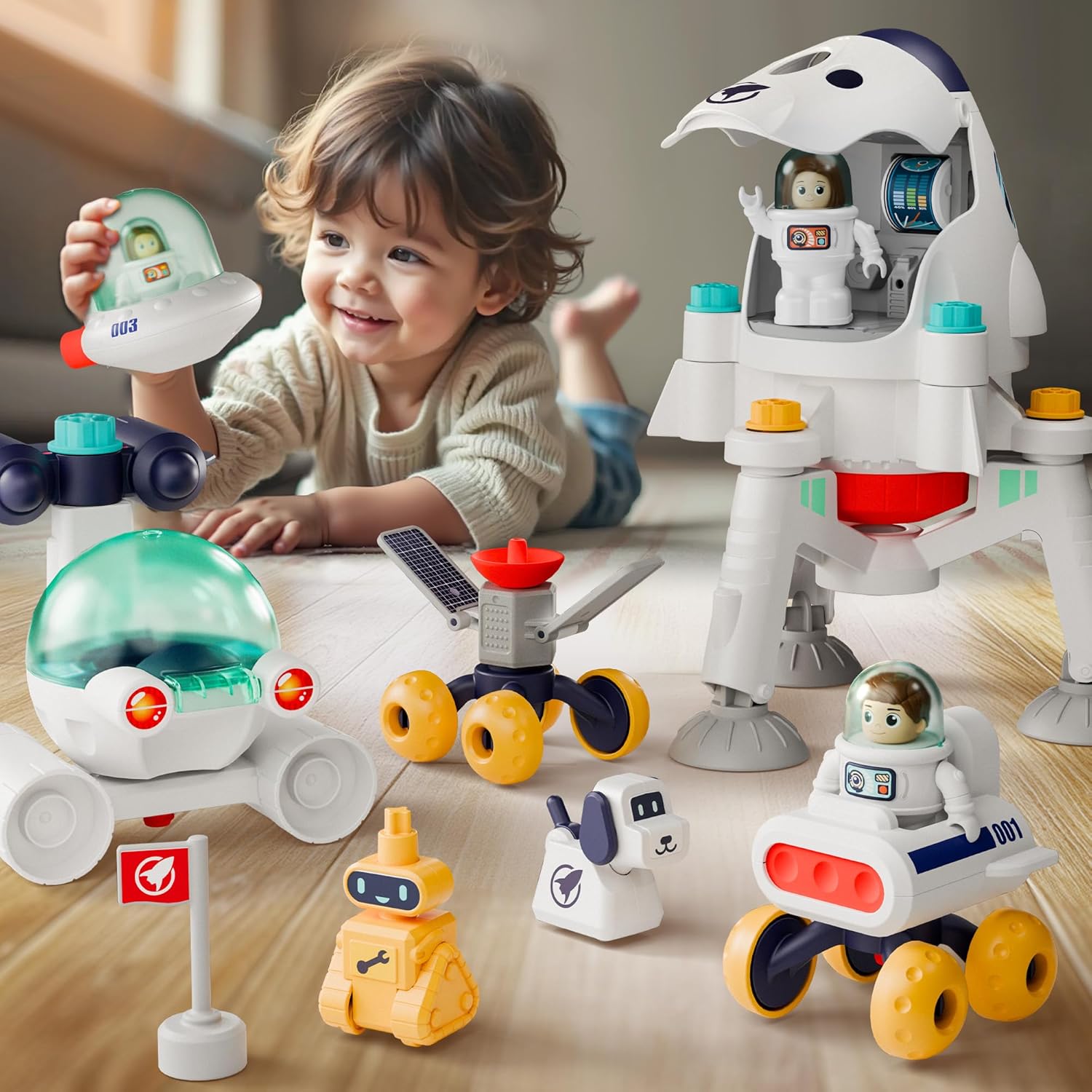 Kids Space Toys Adventure Playset for Educational Fun and Learning