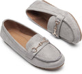 Women's Wide Slip-On Penny Loafers with Arch Support - Casual Flats