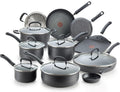 T-Fal Ultimate Hard Anodized 17 Piece Cookware Set - Black