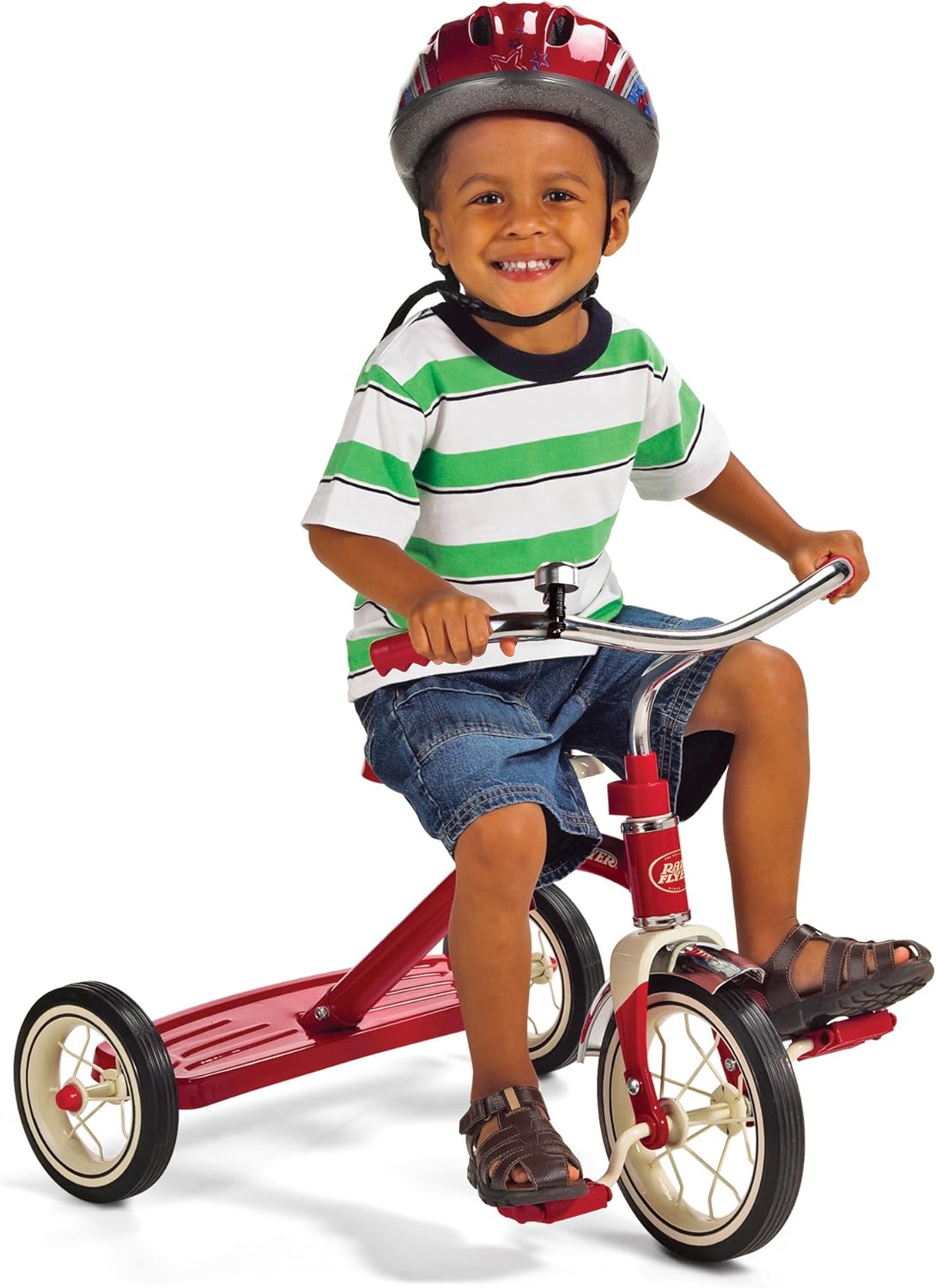 Classic 10 Inch Toddler Tricycle with Rubber Tires for Fun