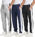 Men's Tech Mesh Jogger Sweatpants 3 Pack - Lightweight Active Fit Made