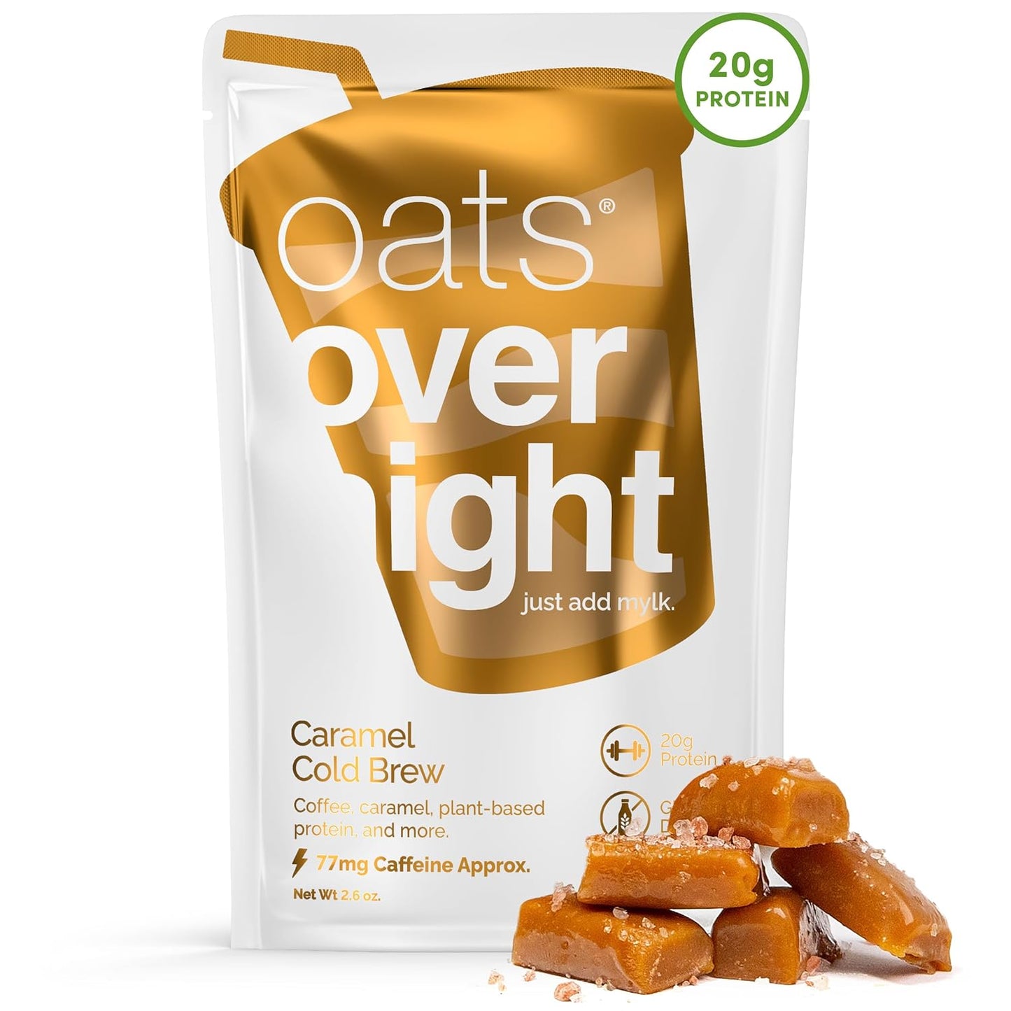 Oats Overnight Caramel Cold Brew Vegan Breakfast Shake 8 Pack
